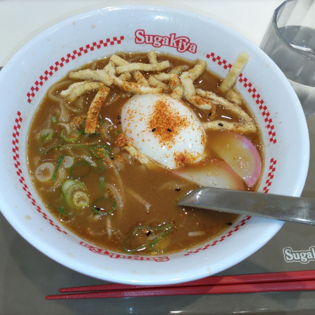 ユーザーが投稿したみそ煮込風ラーメンの写真 - 実際訪問したユーザーが直接撮影して投稿した喜多町ラーメン専門店スガキヤ 豊田ギャザ店の写真