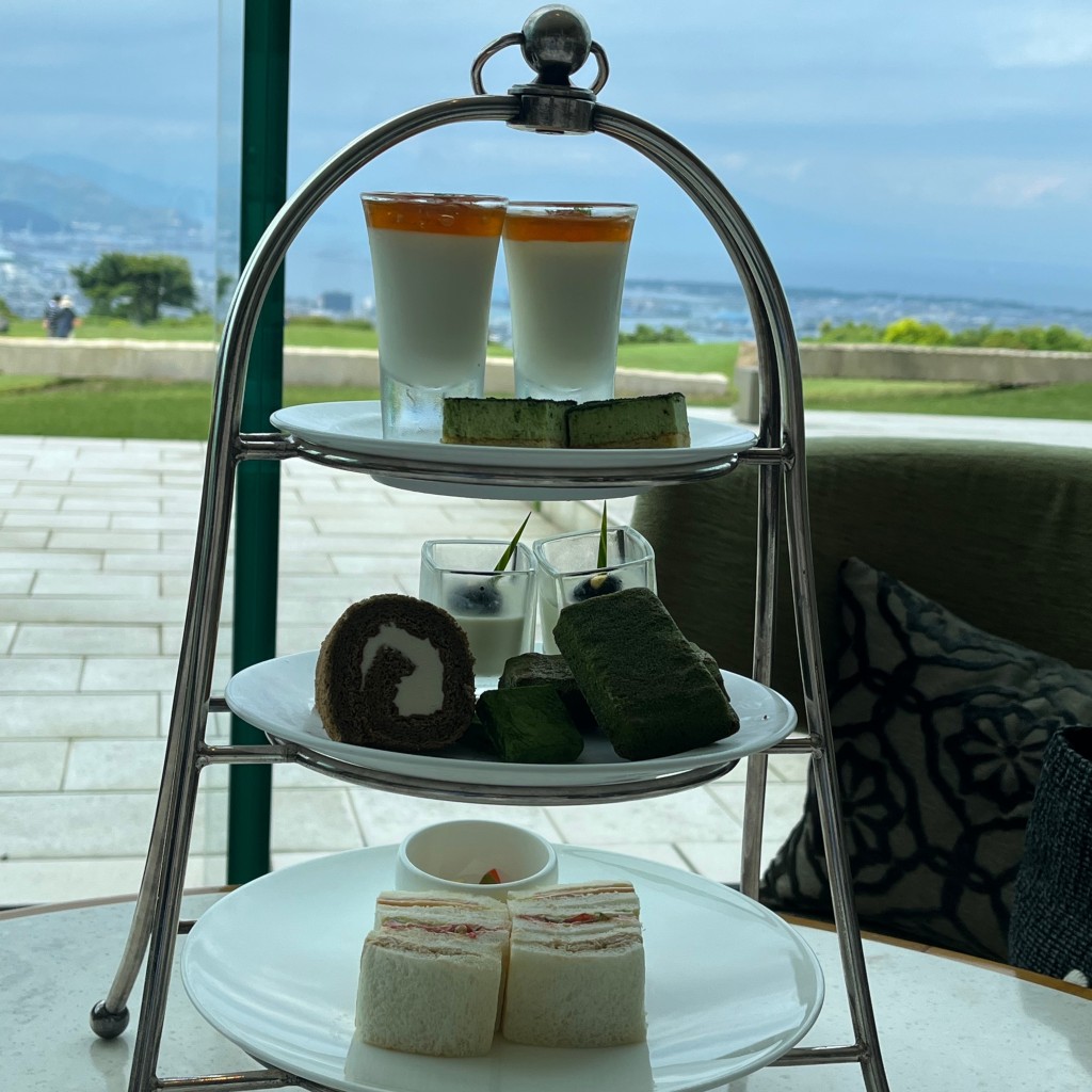 ユーザーが投稿した静岡茶のアフタヌーンティーの写真 - 実際訪問したユーザーが直接撮影して投稿した馬走ビュッフェザ・テラスの写真