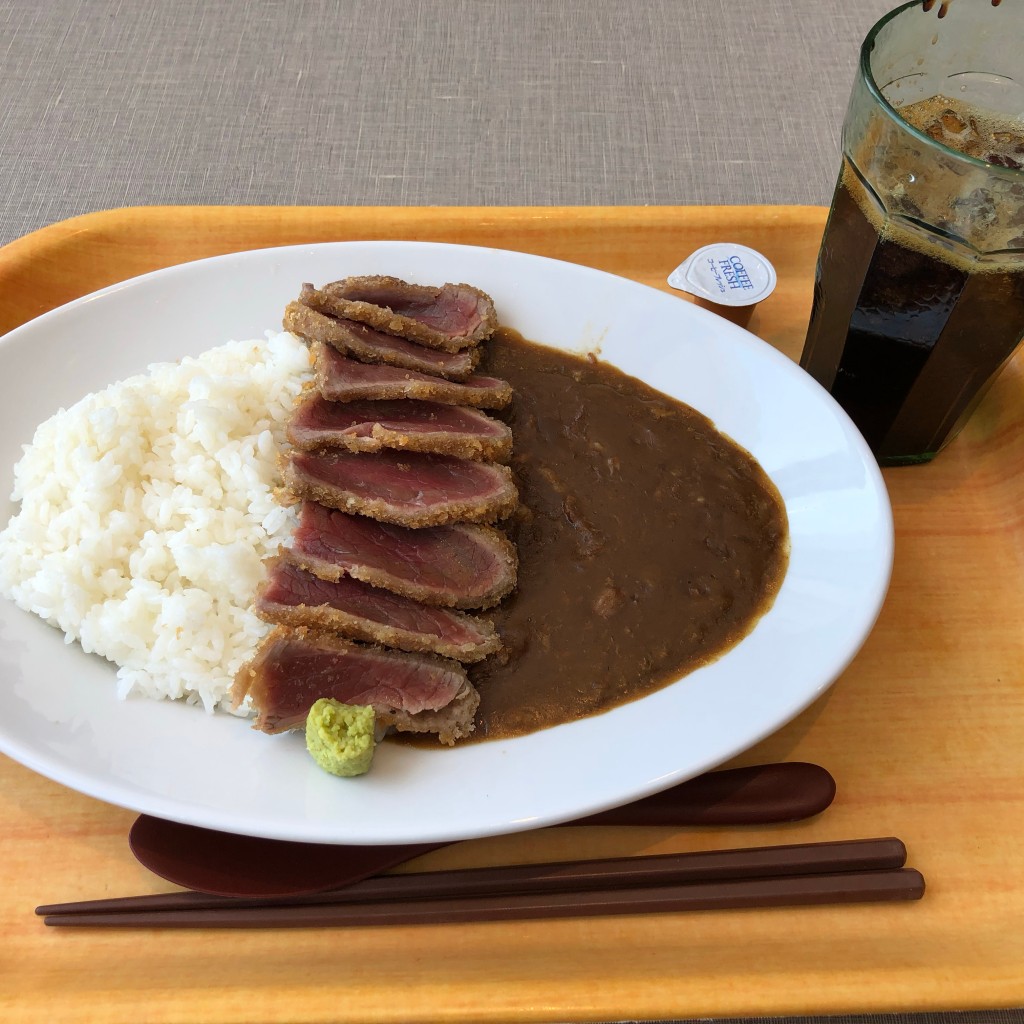 ユーザーが投稿した牛かつカレーの写真 - 実際訪問したユーザーが直接撮影して投稿した稲岡丼ものローストビーフ 星 イオンモールつくば店の写真