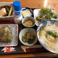 季節の定食 - 実際訪問したユーザーが直接撮影して投稿した大岩うどんドライブイン金龍の写真のメニュー情報