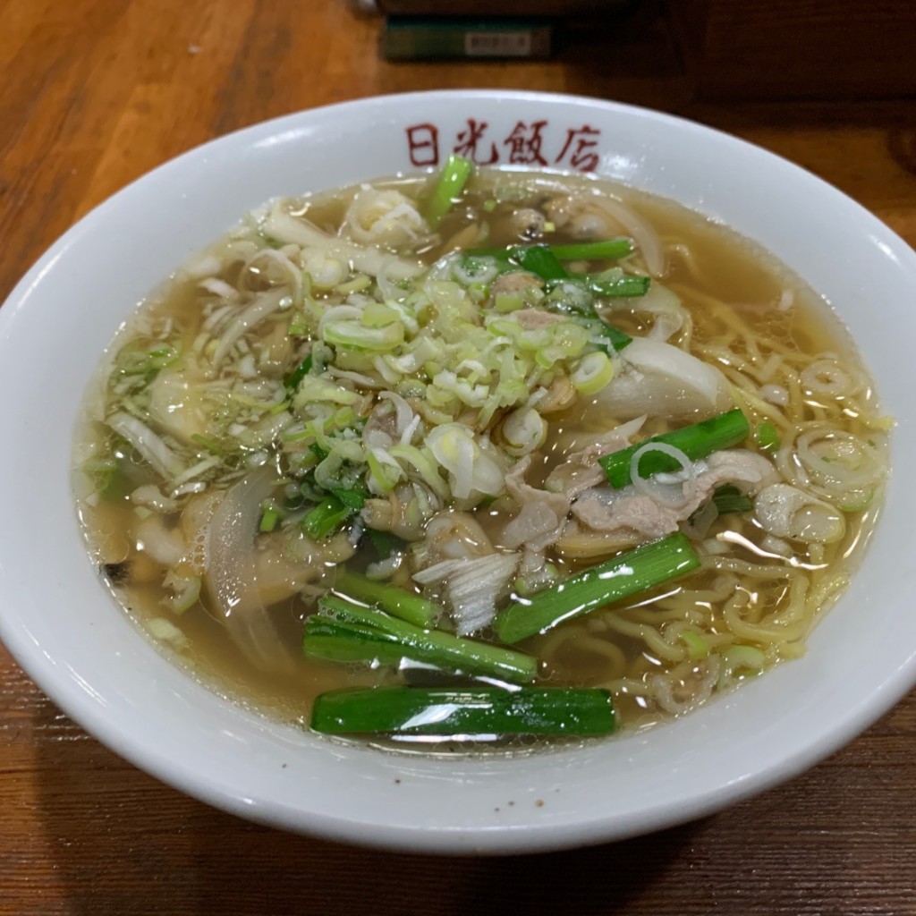 ユーザーが投稿したあさりラーメンの写真 - 実際訪問したユーザーが直接撮影して投稿した鶴賀中華料理日光飯店の写真