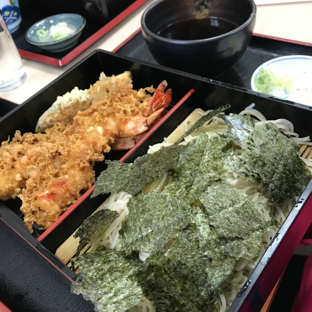 ユーザーが投稿した天ぷら蕎麦の写真 - 実際訪問したユーザーが直接撮影して投稿した津田沼うどん長寿庵の写真