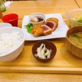 定食 まぐろのレアカツ - 実際訪問したユーザーが直接撮影して投稿した溝口定食屋おぼんdeごはん マルイファミリー溝口店の写真のメニュー情報