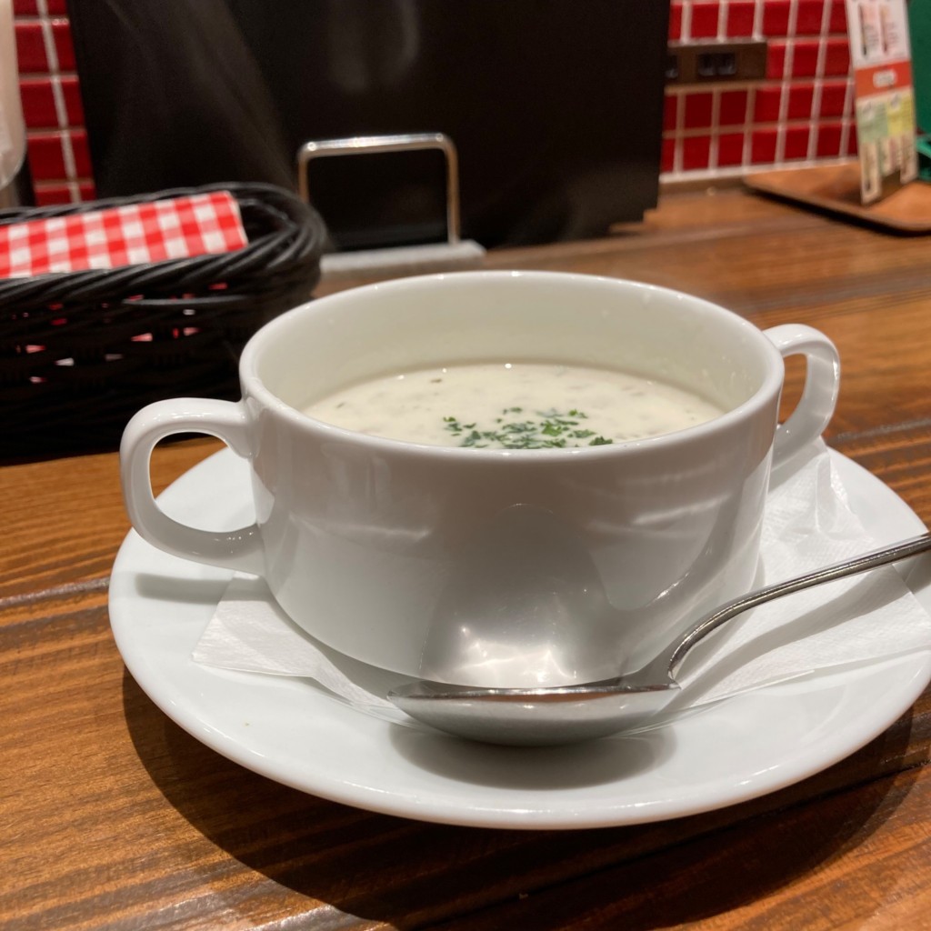 ユーザーが投稿したスープセットの写真 - 実際訪問したユーザーが直接撮影して投稿した豊洲パスタパスタ&タパス ピエトロ 豊洲店の写真