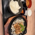 カルビ焼肉定食 通常ごはん - 実際訪問したユーザーが直接撮影して投稿した西心斎橋丼もの神戸牛衛門の写真のメニュー情報