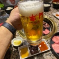 生ビール - 実際訪問したユーザーが直接撮影して投稿した焼肉赤門 末広町店の写真のメニュー情報