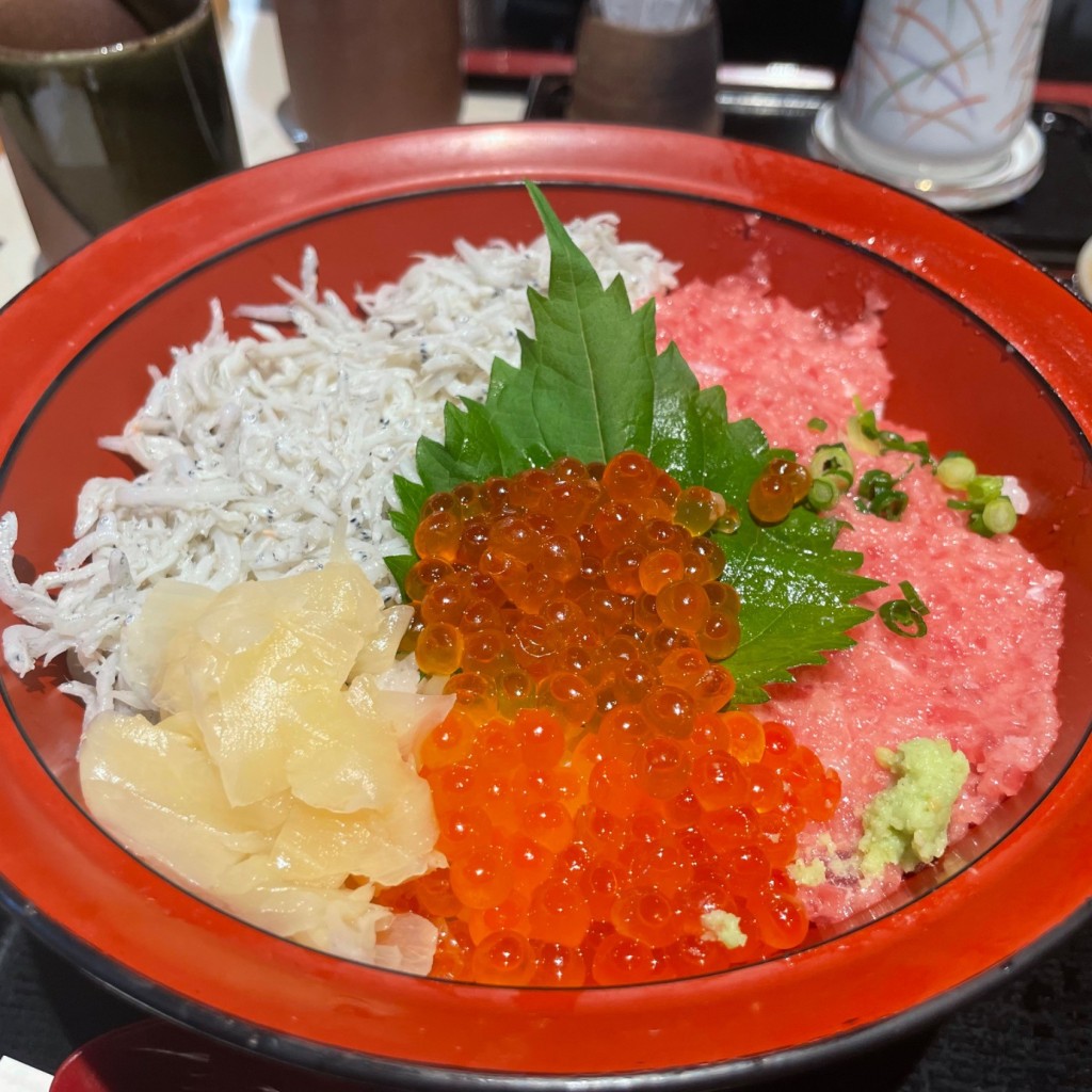 ユーザーが投稿したMEL しあわせ丼の写真 - 実際訪問したユーザーが直接撮影して投稿した鳥浜町魚介 / 海鮮料理横濱屋本舗食堂の写真