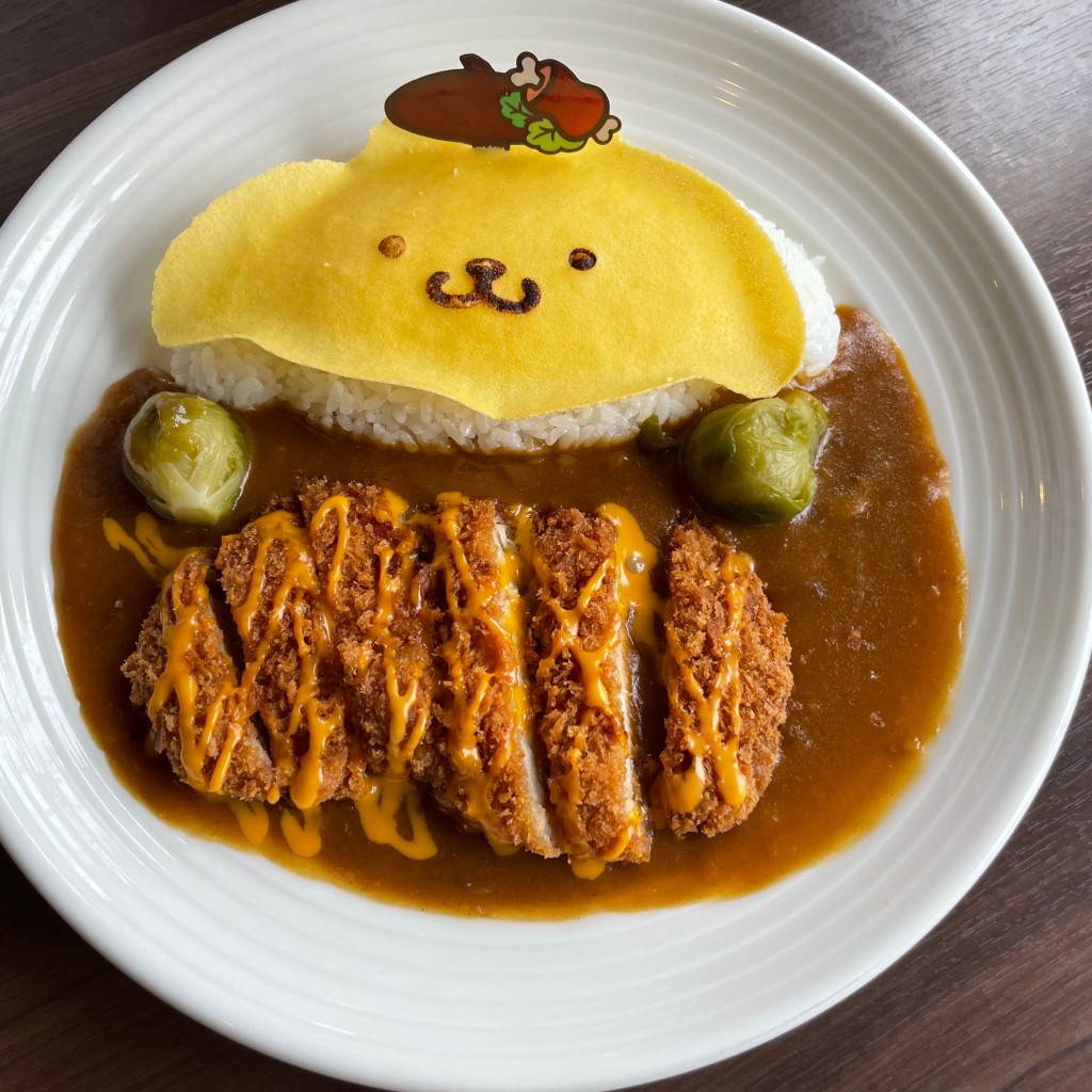 ユーザーが投稿したプリンのチーズカツカレーの写真 - 実際訪問したユーザーが直接撮影して投稿した藤原洋食ハーベストテーブルの写真