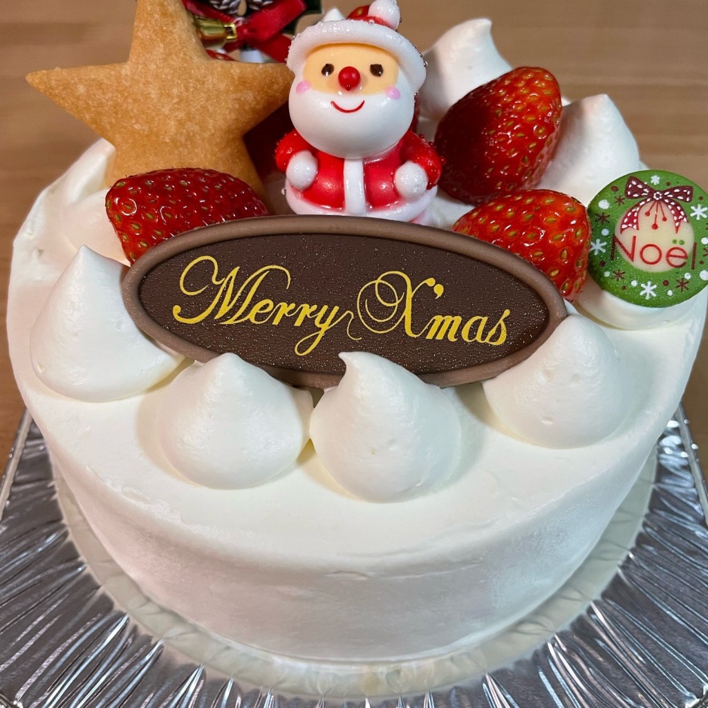 ユーザーが投稿したクリスマスケーキの写真 - 実際訪問したユーザーが直接撮影して投稿した千渡ケーキロージェの写真