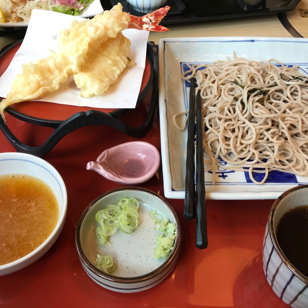 ユーザーが投稿したお昼の天ざるセットの写真 - 実際訪問したユーザーが直接撮影して投稿した立部和食 / 日本料理和食麺処サガミ 松原店の写真