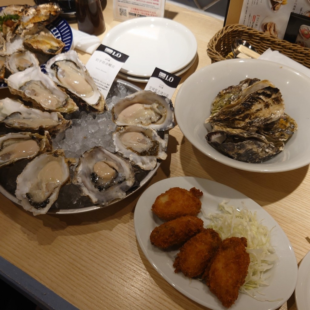 ユーザーが投稿したスタンダード食べ放題の写真 - 実際訪問したユーザーが直接撮影して投稿した上野オイスターバー8TH SEA OYSTER Bar パルコヤ上野店の写真