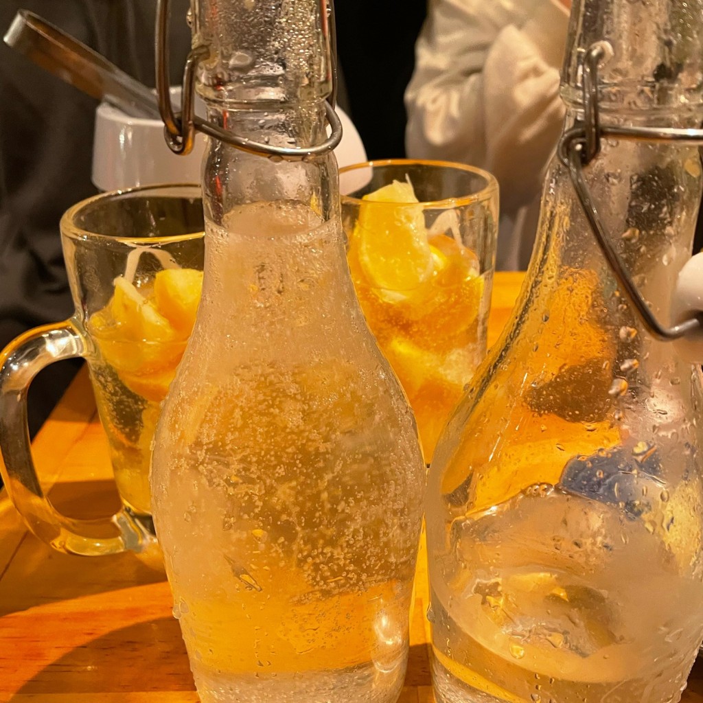 ユーザーが投稿したレモンサワーセットの写真 - 実際訪問したユーザーが直接撮影して投稿した春吉居酒屋酒場 角のうぐいす 春吉本店の写真