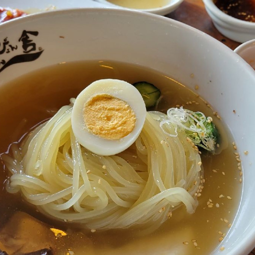 ユーザーが投稿した盛岡冷麺の写真 - 実際訪問したユーザーが直接撮影して投稿した稲荷町韓国料理ぴょんぴょん舎 稲荷町本店の写真