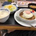 ブラウンエッグ定食 - 実際訪問したユーザーが直接撮影して投稿した上溝牛丼松屋 上溝店の写真のメニュー情報