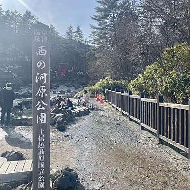 実際訪問したユーザーが直接撮影して投稿した草津足湯西の河原公園 源泉足湯の写真