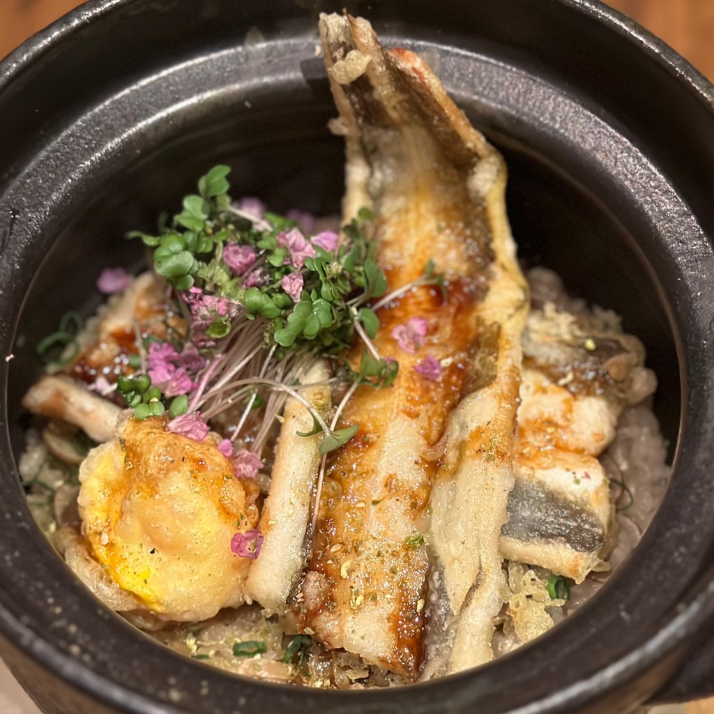 ユーザーが投稿した煮穴子の土鍋ご飯の写真 - 実際訪問したユーザーが直接撮影して投稿した池尻魚介 / 海鮮料理池尻 ぶらいあんの写真
