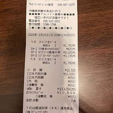 サムズ バイザシー 小禄バイパス店のundefinedに実際訪問訪問したユーザーunknownさんが新しく投稿した新着口コミの写真