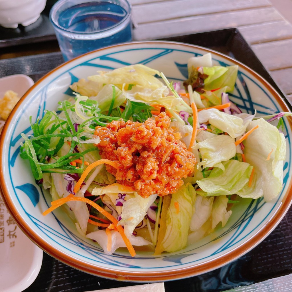 ユーザーが投稿した担々サラダ並の写真 - 実際訪問したユーザーが直接撮影して投稿した境うどん丸亀製麺 武蔵境の写真