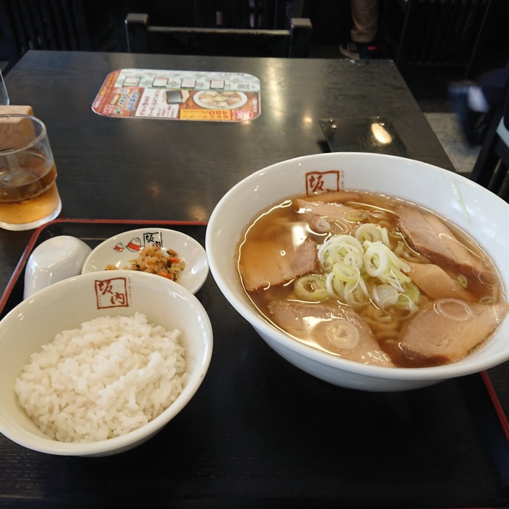 ユーザーが投稿した醤油ラーメンの写真 - 実際訪問したユーザーが直接撮影して投稿した栄町ラーメン専門店会津喜多方ラーメン坂内 川口東口店の写真