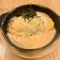 明太子ポテトドリア - 実際訪問したユーザーが直接撮影して投稿した栄洋食スマイリーエッグ スカイル店の写真のメニュー情報