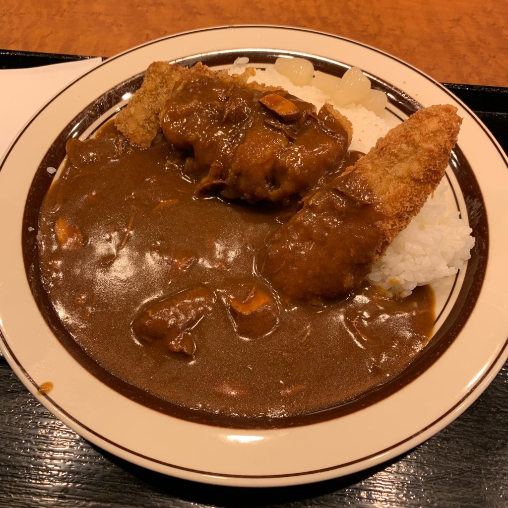 ユーザーが投稿したカツカレー、トッピング鳥ささ身の写真 - 実際訪問したユーザーが直接撮影して投稿した上野カレーカレー専門店 クラウンエース 上野アメ横店の写真