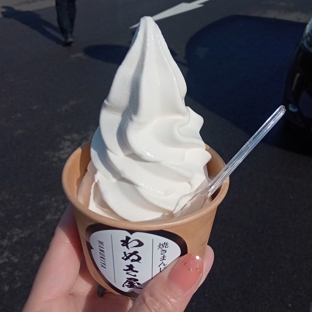 ユーザーが投稿したソフトクリームの写真 - 実際訪問したユーザーが直接撮影して投稿した田口町和菓子わぬき屋の写真
