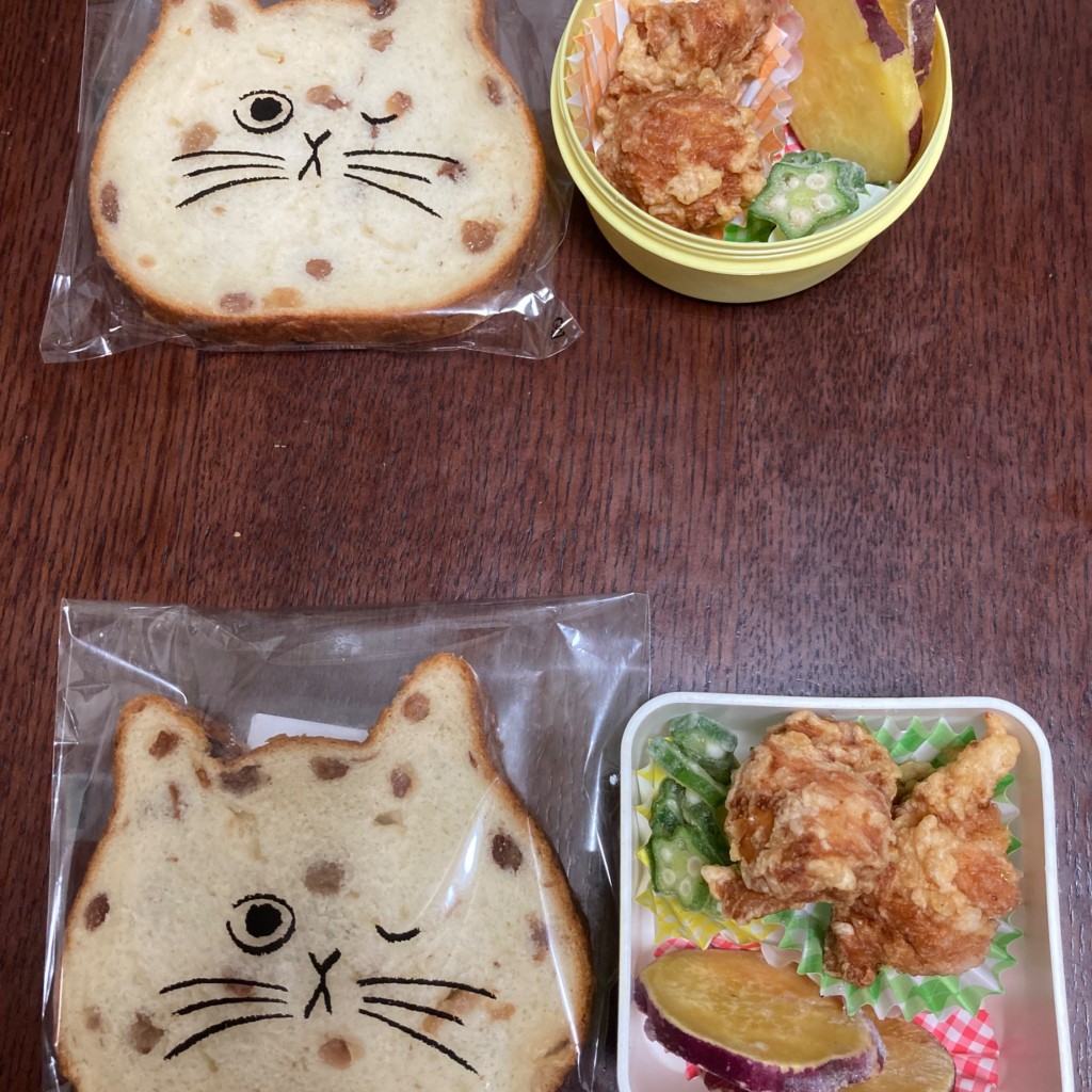 ユーザーが投稿したねこねこ食パン レーズン (2023)の写真 - 実際訪問したユーザーが直接撮影して投稿した原町田ベーカリーねこねこ食パン 町田店の写真