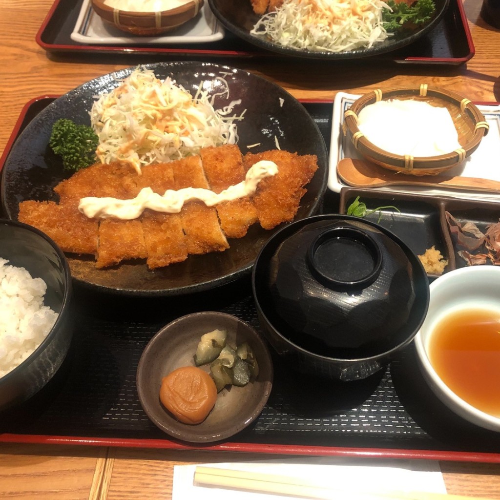 ユーザーが投稿したチキンかつ南蛮定食の写真 - 実際訪問したユーザーが直接撮影して投稿した大深町和食 / 日本料理和食 たちばな グランフロント大阪の写真