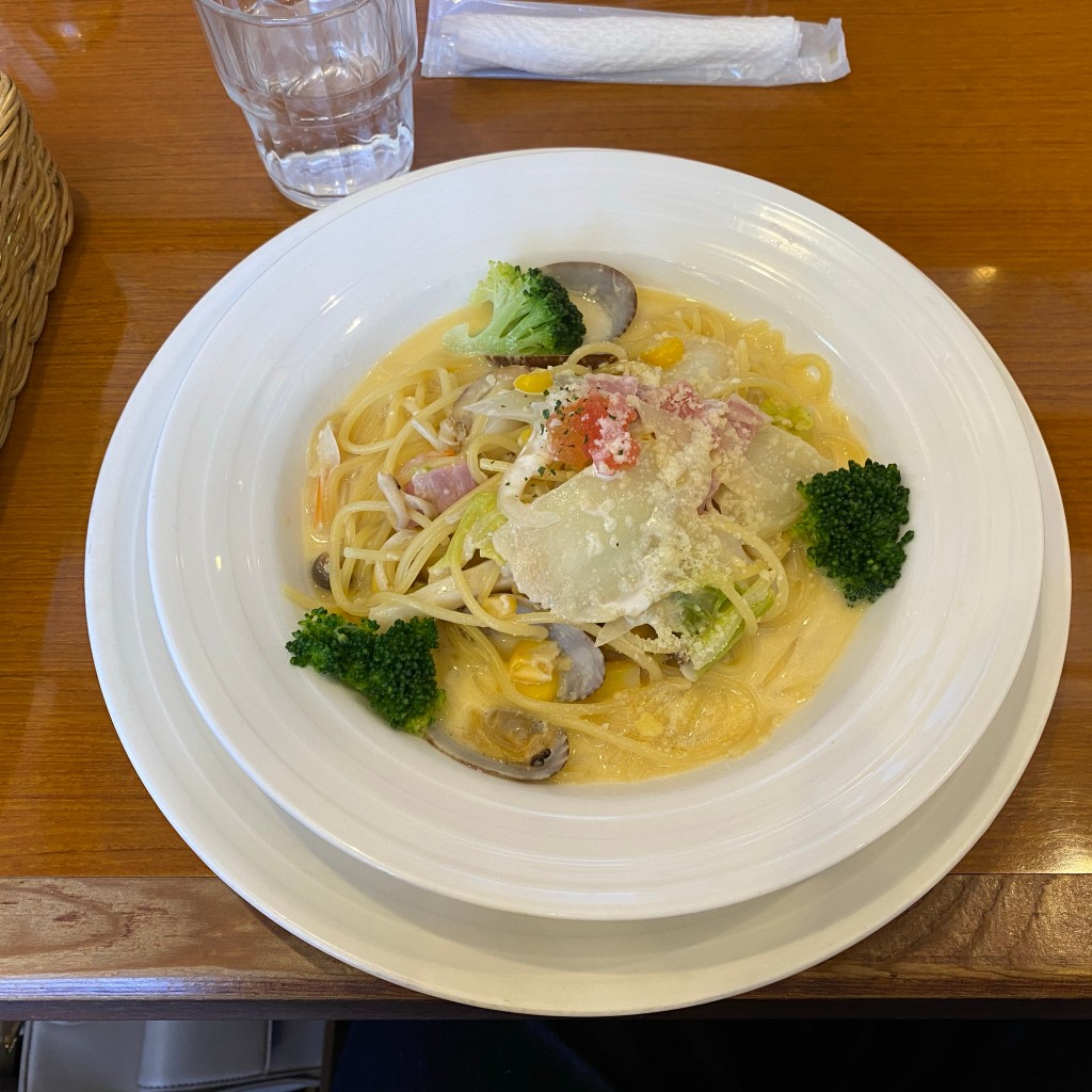 ユーザーが投稿したみそクリームパスタの写真 - 実際訪問したユーザーが直接撮影して投稿した吉田鴻巣洋食かりん亭の写真