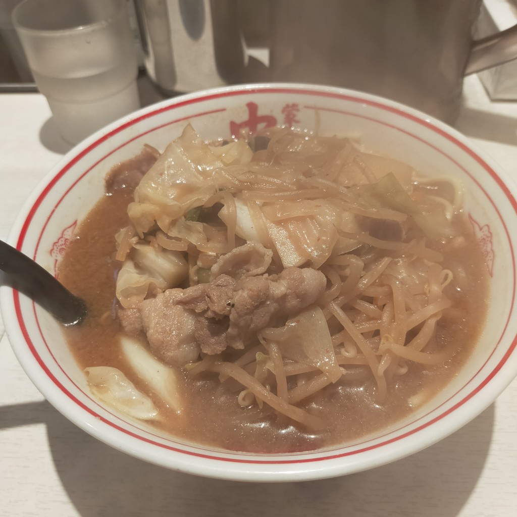 ユーザーが投稿した味噌ラーメンの写真 - 実際訪問したユーザーが直接撮影して投稿した西新宿ラーメン専門店蒙古タンメン中本 新宿店の写真