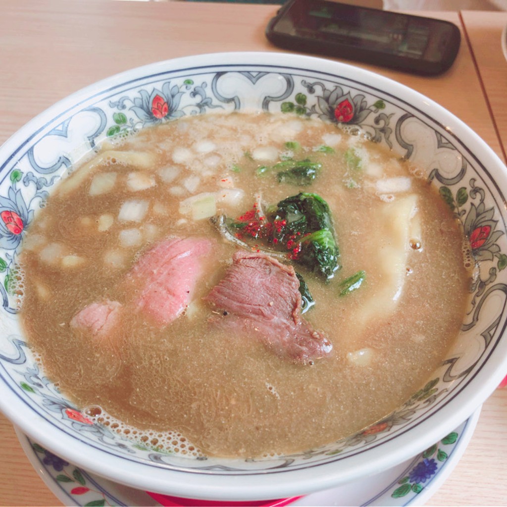 ユーザーが投稿した煮干しラーメンの写真 - 実際訪問したユーザーが直接撮影して投稿した曙町居酒屋ビーフキッチンスタンド 立川北口店の写真