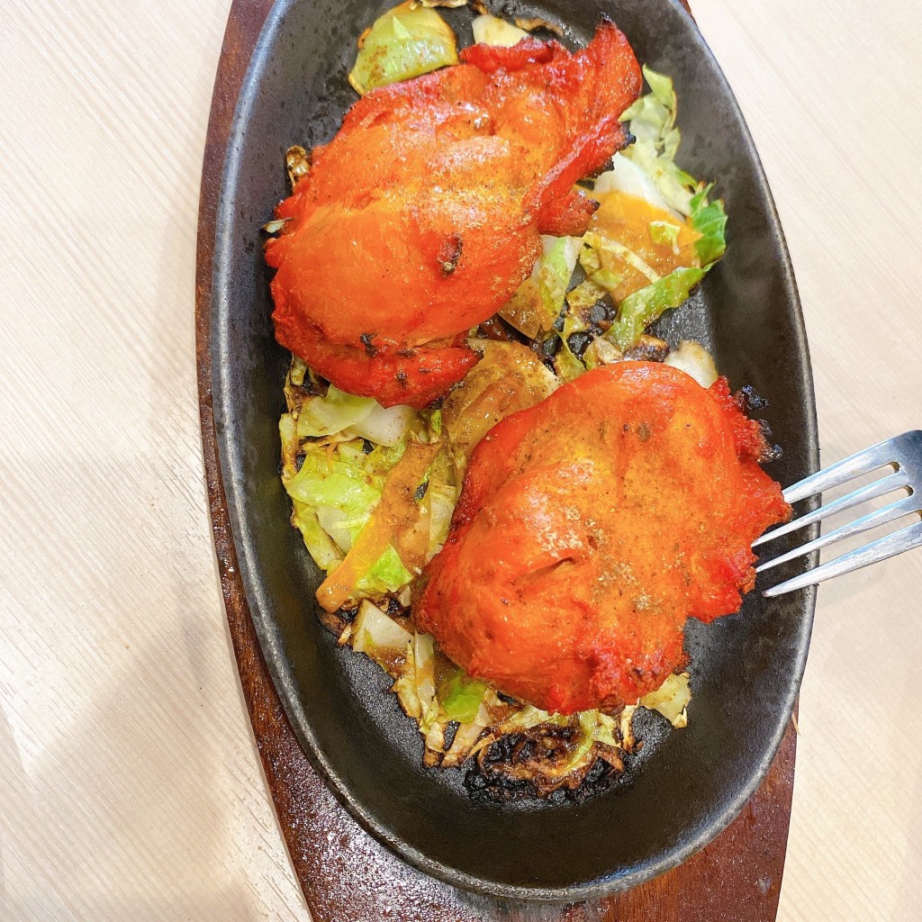 ユーザーが投稿したチキンティカの写真 - 実際訪問したユーザーが直接撮影して投稿したにぎわい広場インド料理ナマステ食堂 イオンモール今治新都市店の写真