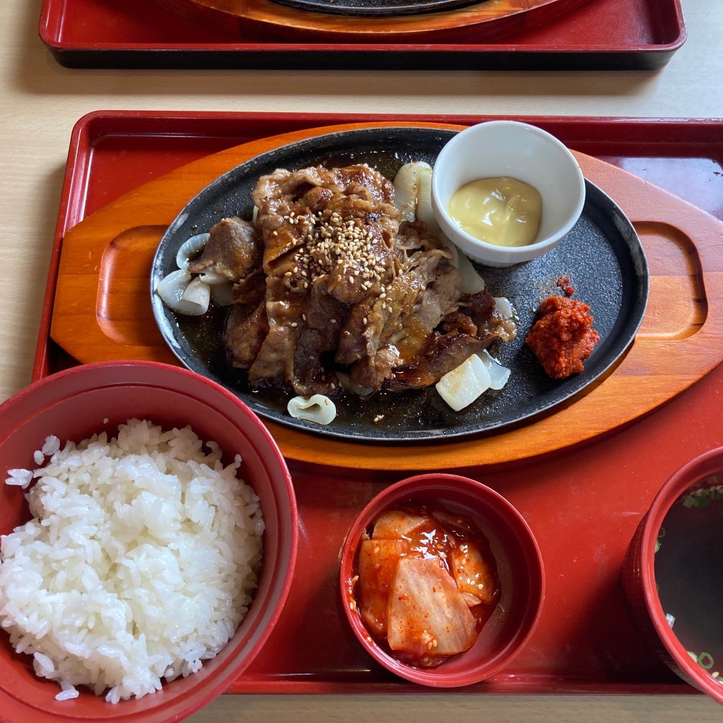 ユーザーが投稿したヒカル焼肉定食の写真 - 実際訪問したユーザーが直接撮影して投稿した大芝ファミリーレストランジョイフル 茂原店の写真