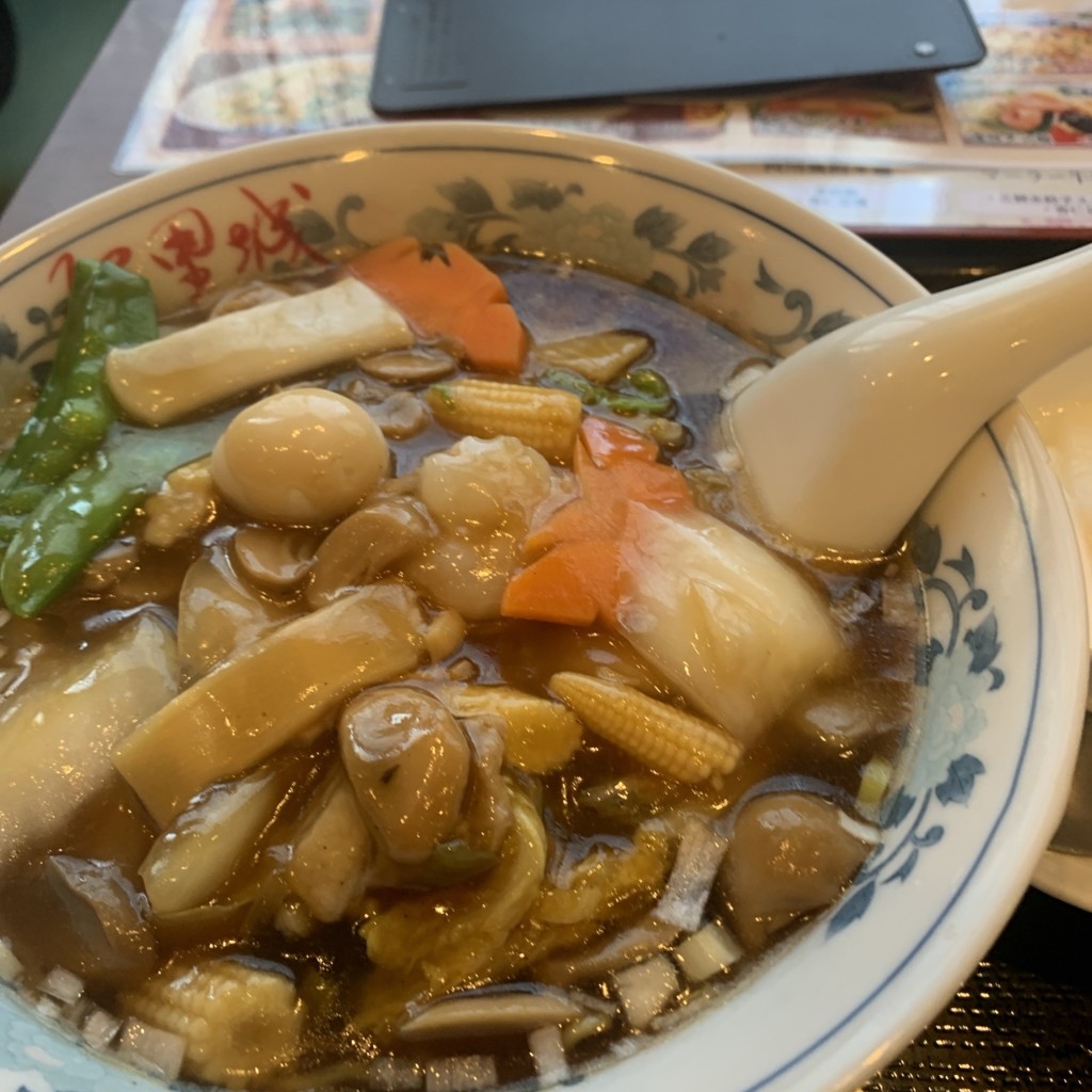 ユーザーが投稿した五目旨煮ラーメンの写真 - 実際訪問したユーザーが直接撮影して投稿した晴海台湾料理阿里城 晴海トリトンスクエア店の写真