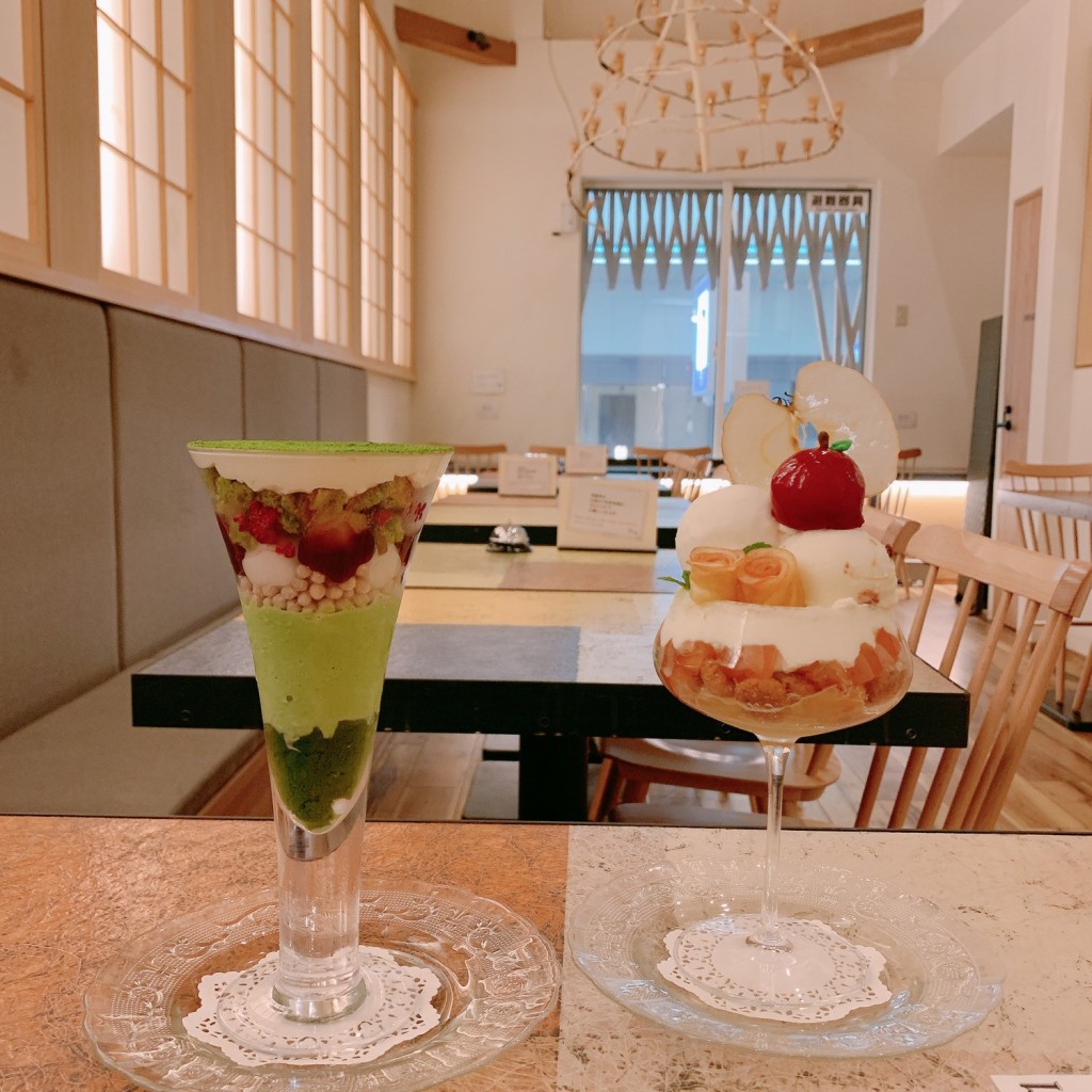 実際訪問したユーザーが直接撮影して投稿した南二条西カフェ抹茶CAFE&SWEETS RIQの写真