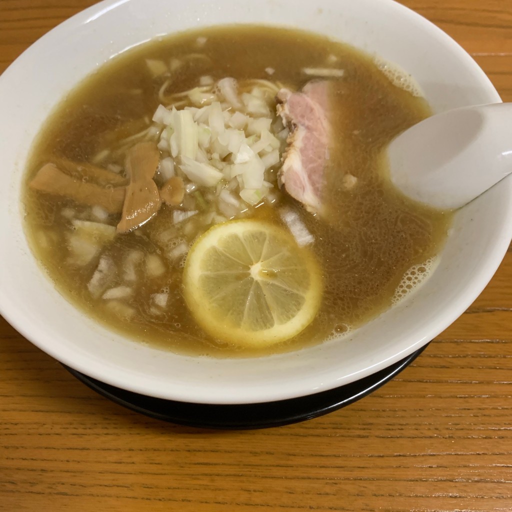 ユーザーが投稿した煮干しラーメンの写真 - 実際訪問したユーザーが直接撮影して投稿した築比地ラーメン専門店寺カフェ 中華そば水加美の写真