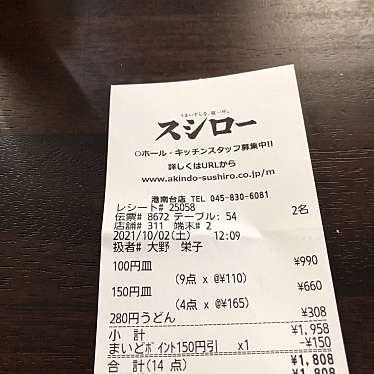 スシロー港南台店のundefinedに実際訪問訪問したユーザーunknownさんが新しく投稿した新着口コミの写真