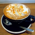 キャラメルラテ - 実際訪問したユーザーが直接撮影して投稿した岡東町カフェガットコーヒーの写真のメニュー情報