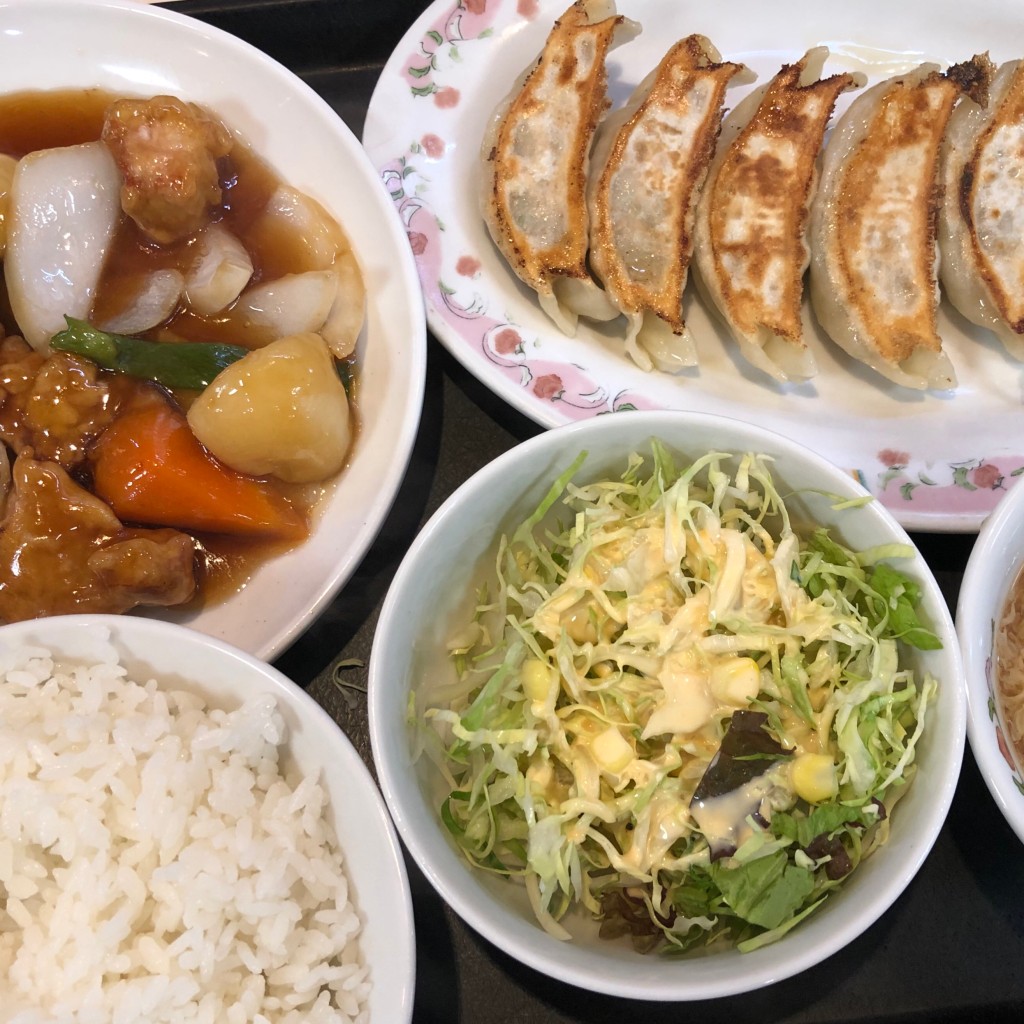 ユーザーが投稿したスブタ定食の写真 - 実際訪問したユーザーが直接撮影して投稿した南大塚餃子餃子の王将 南大塚店の写真