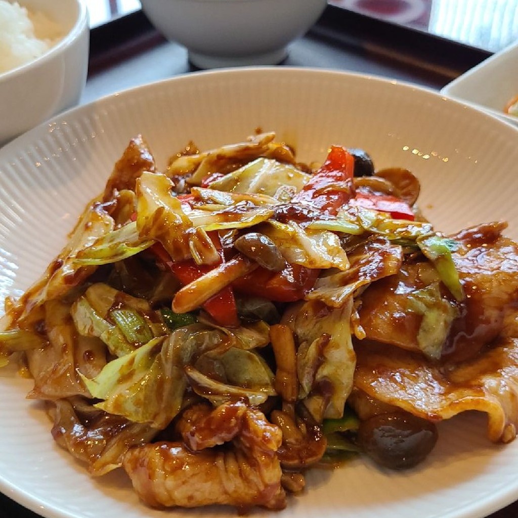 ユーザーが投稿したランチ 回鍋肉セットの写真 - 実際訪問したユーザーが直接撮影して投稿した赤坂中華料理過門香 赤坂溜池山王店の写真