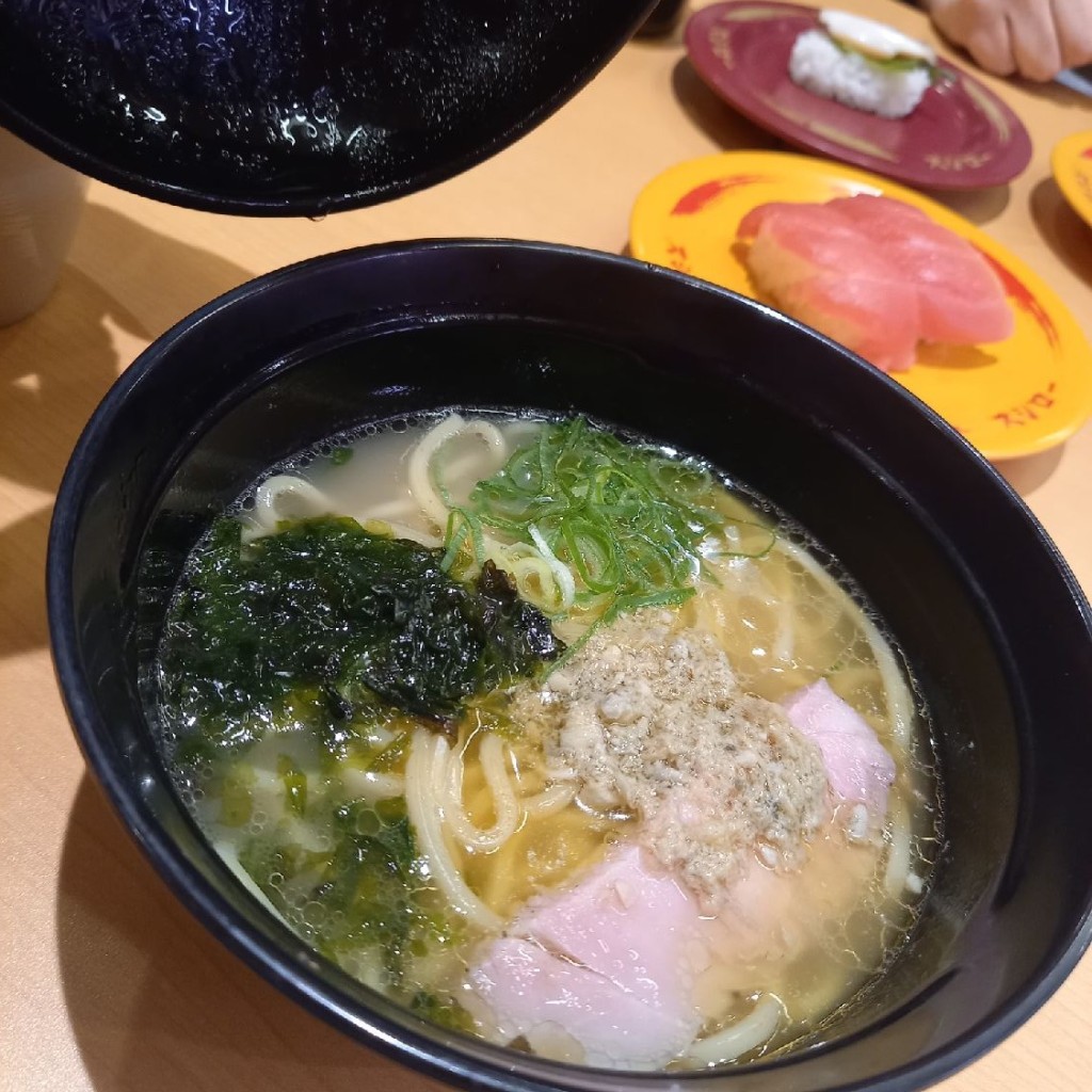 ユーザーが投稿した480円ラーメンの写真 - 実際訪問したユーザーが直接撮影して投稿した鳥浜町回転寿司スシローブランチ横浜南部市場店の写真