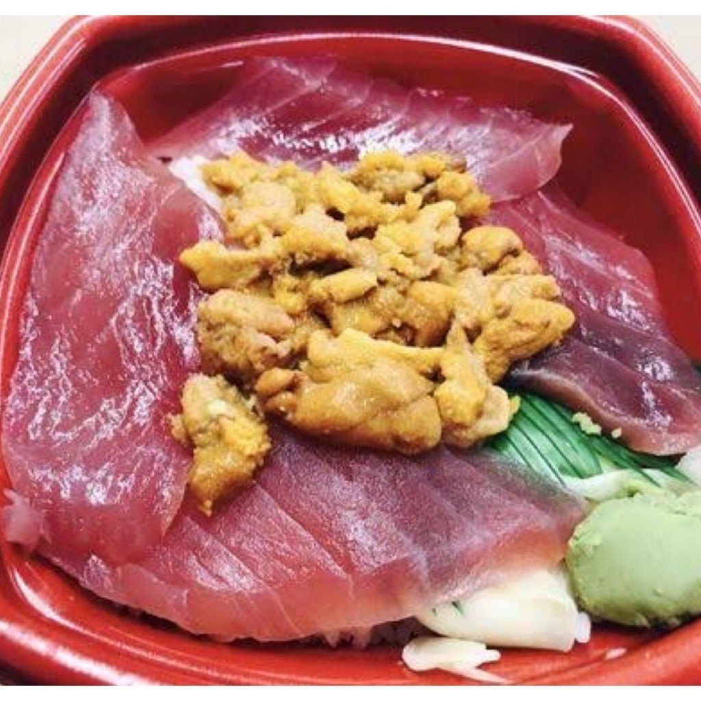 ユーザーが投稿したまぐろ ウニ丼の写真 - 実際訪問したユーザーが直接撮影して投稿した堰丼もの丼丸 久地駅前店の写真