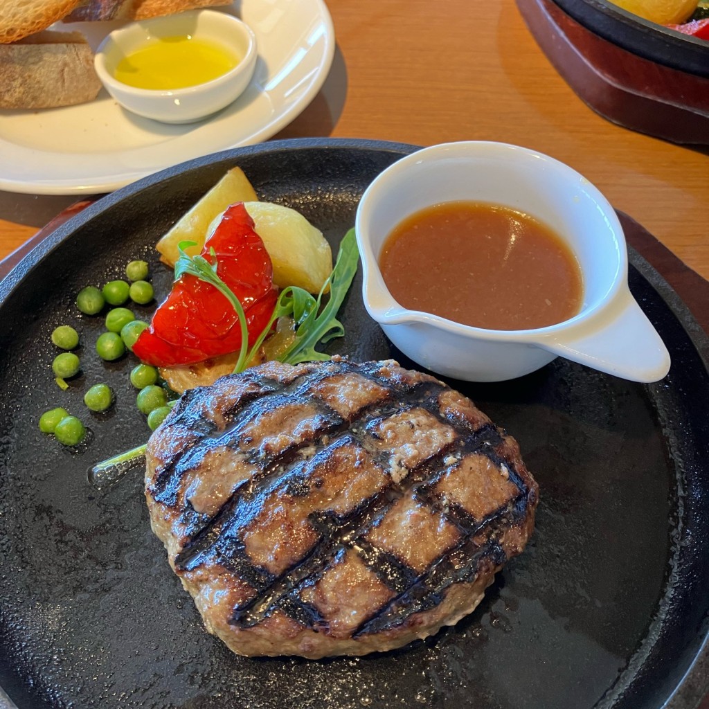 ユーザーが投稿したお肉グリルランチの写真 - 実際訪問したユーザーが直接撮影して投稿した日吉ハンバーグTERME 日吉東急店の写真
