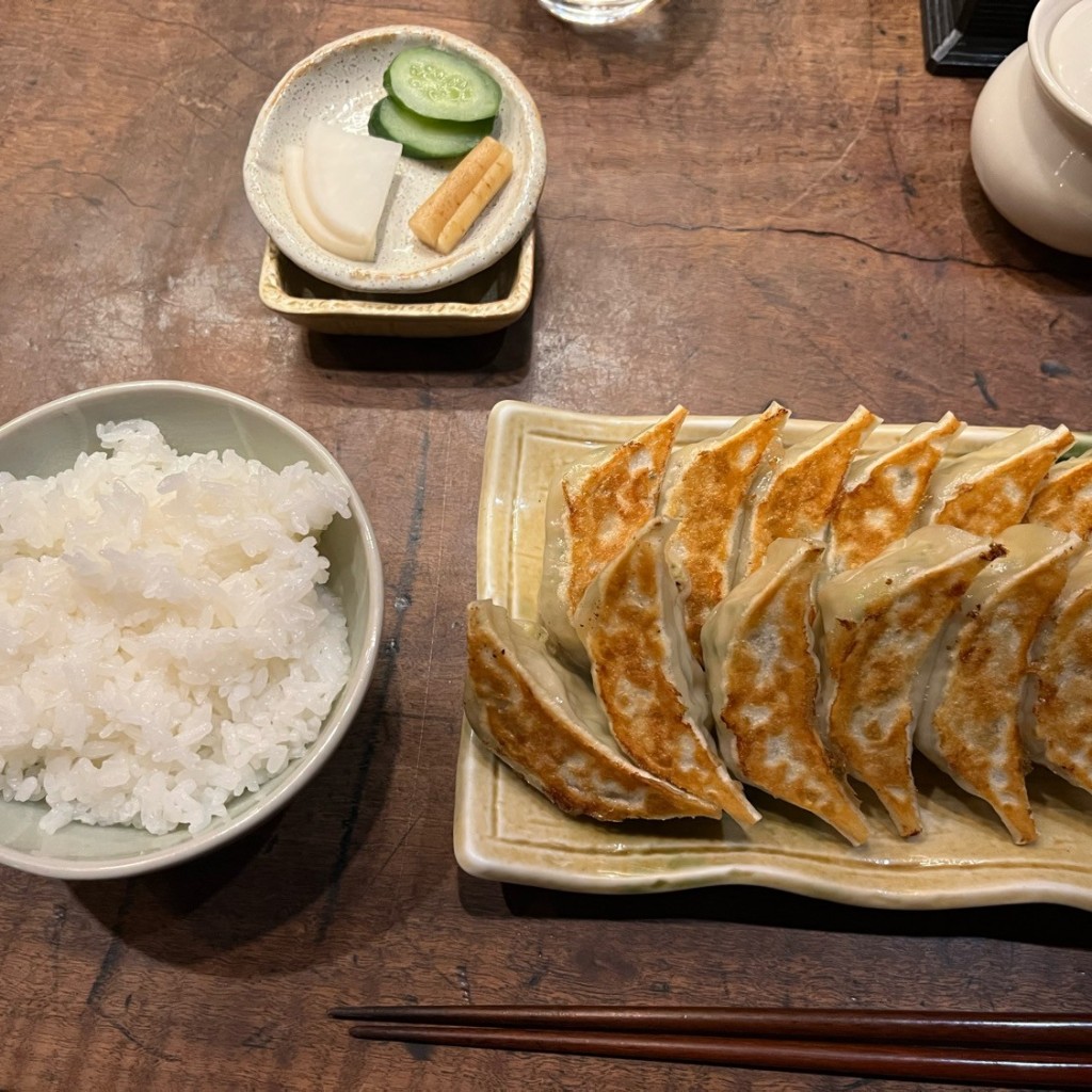 ユーザーが投稿した餃子定食Aの写真 - 実際訪問したユーザーが直接撮影して投稿した堀之内町餃子ぎょうざ処 高辻 亮昌 本店の写真