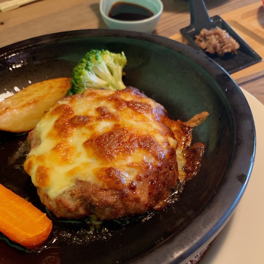 ユーザーが投稿した照り焼きハンバーグの写真 - 実際訪問したユーザーが直接撮影して投稿した信楽町長野和食 / 日本料理睦庵の写真