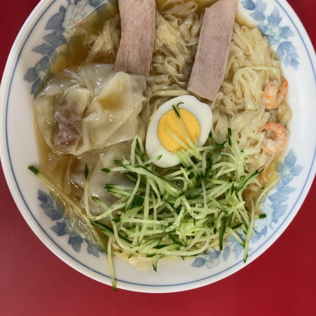 ユーザーが投稿した冷麺 ワンタンのせの写真 - 実際訪問したユーザーが直接撮影して投稿した西中央中華料理呉龍の写真