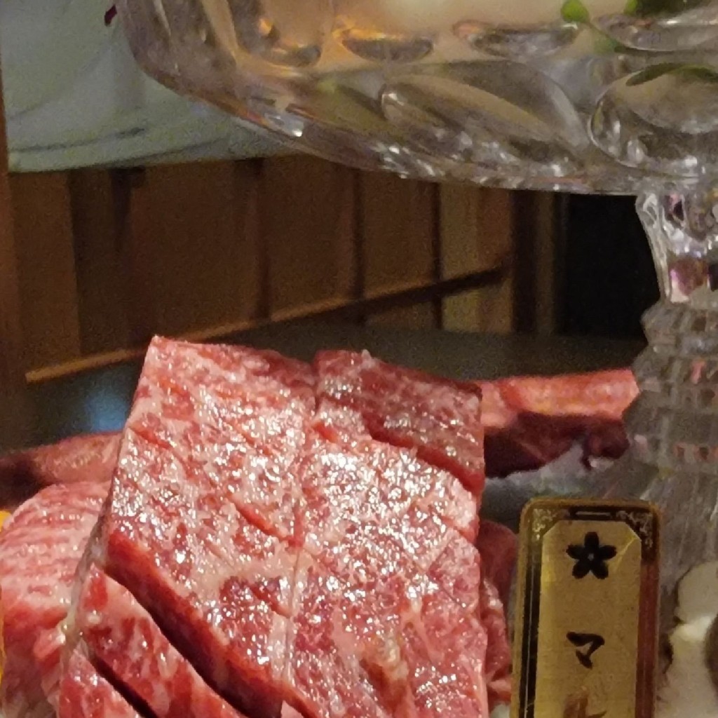 ユーザーが投稿したお肉盛りケーキの写真 - 実際訪問したユーザーが直接撮影して投稿した大須焼肉夜桜 OSU店の写真