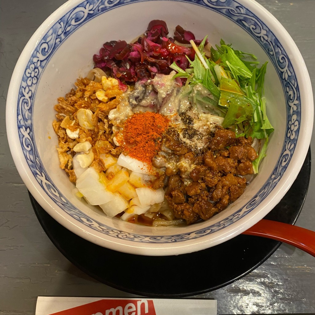 ユーザーが投稿した濃厚担々麺の写真 - 実際訪問したユーザーが直接撮影して投稿した福島ラーメン / つけ麺ENISHI 大阪本店の写真