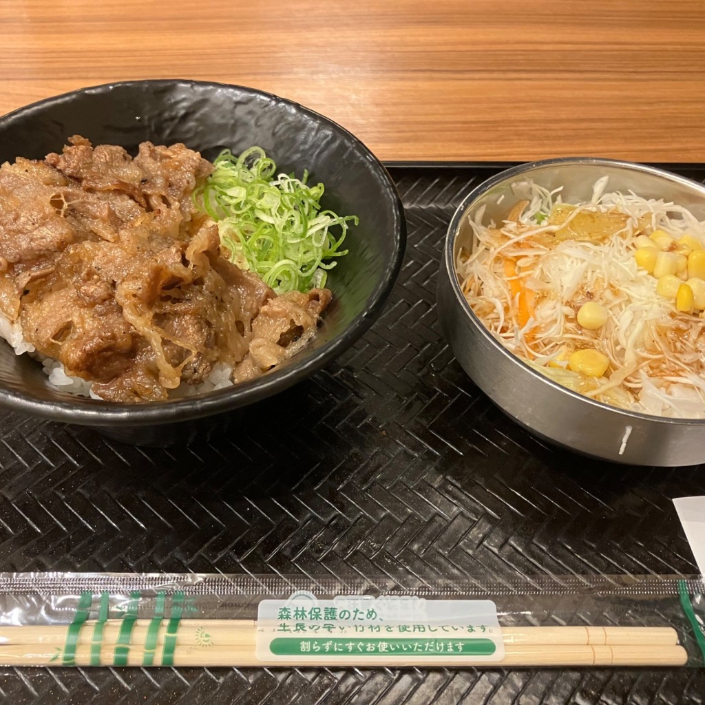 ユーザーが投稿したカルビ丼ミニの写真 - 実際訪問したユーザーが直接撮影して投稿した高屋韓国料理韓丼 東岡山店の写真