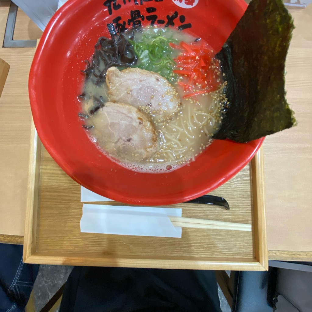 実際訪問したユーザーが直接撮影して投稿した長柄西ラーメン専門店九州屋台博多豚骨ラーメン 元祖ふくやま  長柄店の写真